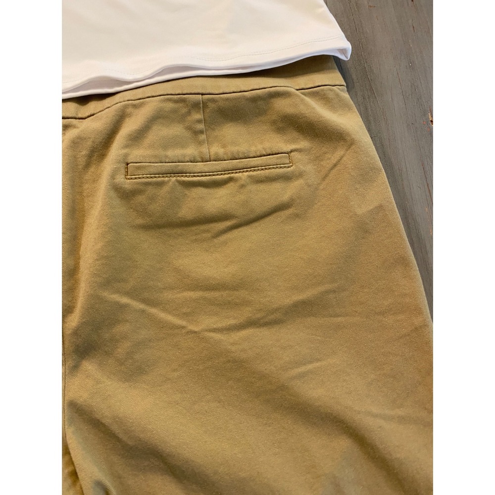 LOFT‎ The Riviera Short Womens 14 Tan Khaki Chino Cotton Stretch Mid Rise Shorts - Picture 7 of 13